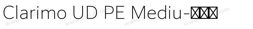Clarimo UD PE Mediu字体转换